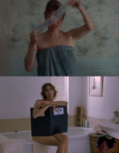 scene di film in bagno - Il diario di Bridget Jones